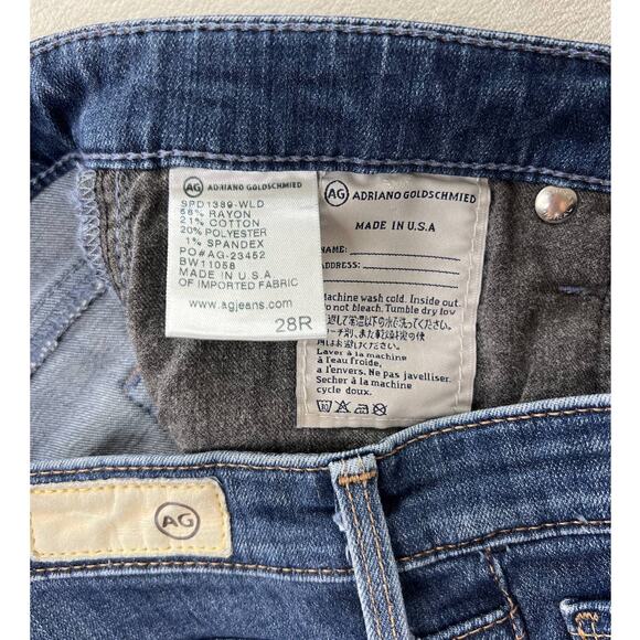 AG Adriano Goldschmied Jeans Super Skinny Dark Wash 28 / 6 Capsule Staple - Picture 4 of 6